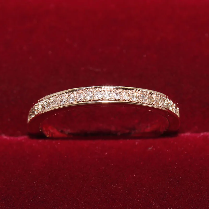 Simple Gold Color Cubic Zirconia Ring Delicate Copper Romantic Rings Shining 2017 Women Fashion Jewerly Accessories Female
Simple Gold Color Cubic Zirconia Ring Delicate Copper Romantic Rings Shining 2017 Women Fashion Jewerly Accessories Female