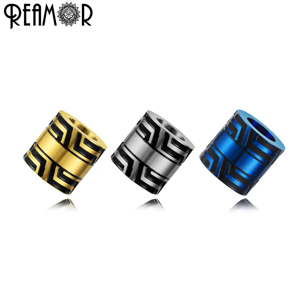 REAMOR Big Hole Metal Beads Fit Round Leather Cord 316L Stainless Steel Plating Beads For DIY Jewelry Bracelet Making 5pcs/lot
REAMOR Big Hole Metal Beads Fit Round Leather Cord 316L Stainless Steel Plating Beads For DIY Jewelry Bracelet Making 5pcs/lot