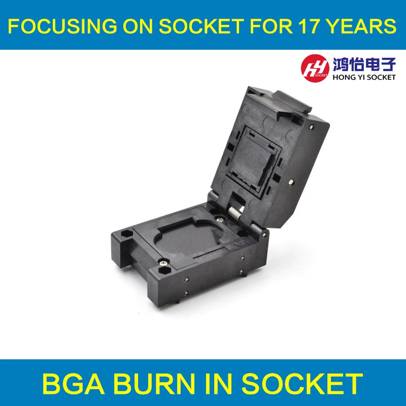BGA series burn in test and programming socket test BGA package IC chips by this link can help you find BGA clamshell adapter
BGA series burn in test and programming socket test BGA package IC chips by this link can help you find BGA clamshell adapter