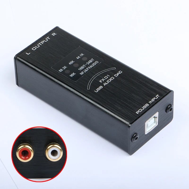 USB DAC 2017 Newest FX-Audio FX-01 Mini Sound Card Audio Decoder Sampling Rate Display SA9023 PCM5102 24BIT 96K Black Aluminum
USB DAC 2017 Newest FX-Audio FX-01 Mini Sound Card Audio Decoder Sampling Rate Display SA9023 PCM5102 24BIT 96K Black Aluminum
