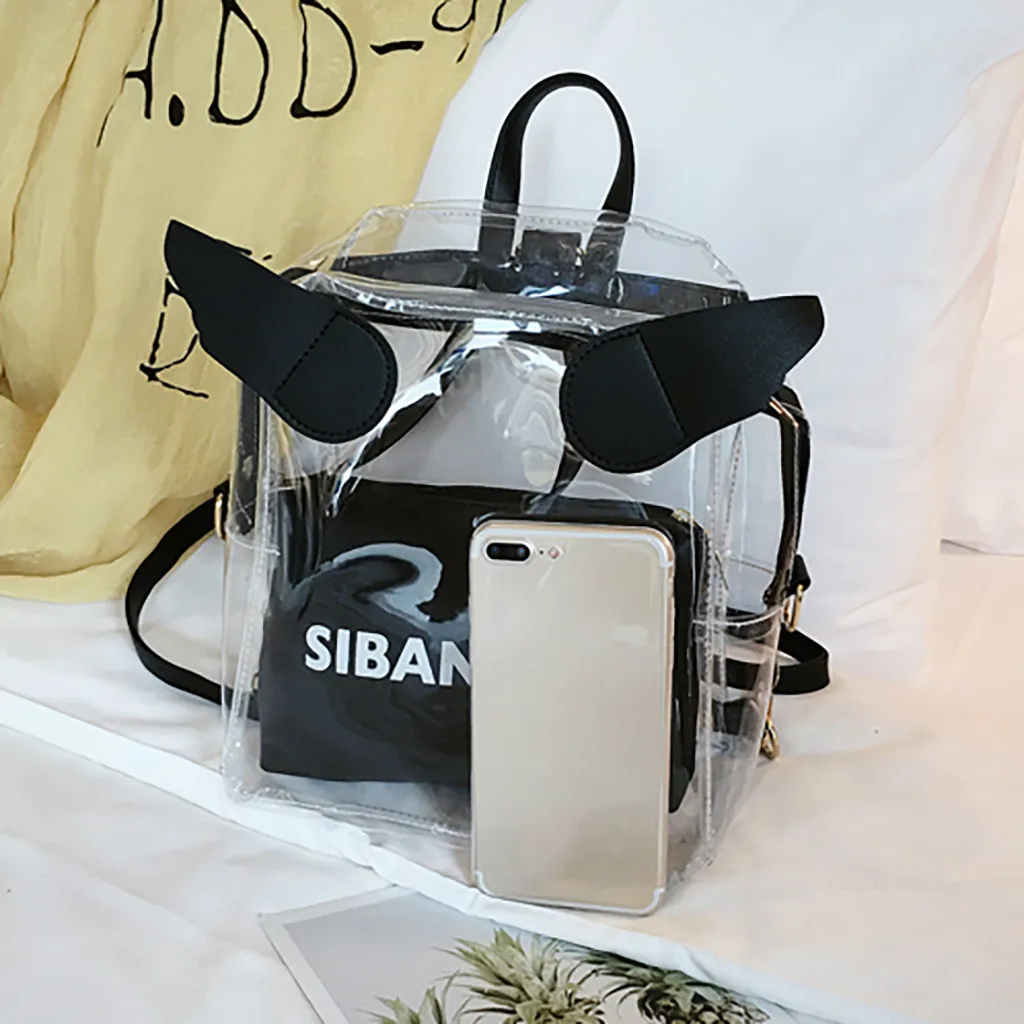 CONEED Clear Backpack Transparent PVC Shoulder Waterproof Women Adults Students See Through Bookbag Knapsack Laptop 2019 May29
CONEED Clear Backpack Transparent PVC Shoulder Waterproof Women Adults Students See Through Bookbag Knapsack Laptop 2019 May29