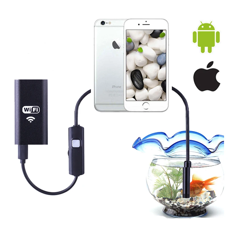 8mm Wifi Endoscope Camera Iphone HD 1m 2m Endoscope Waterproof Tube Camera Endoscope Android iOS Wi-fi Hard Cable Endoscope Pipe
8mm Wifi Endoscope Camera Iphone HD 1m 2m Endoscope Waterproof Tube Camera Endoscope Android iOS Wi-fi Hard Cable Endoscope Pipe