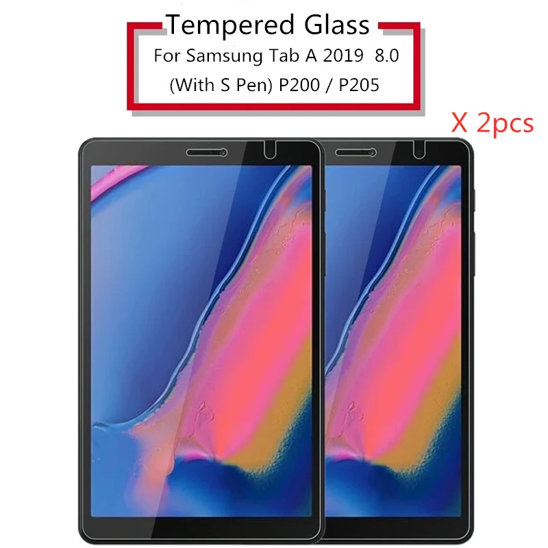 0.3mm 9H 2pcs Tempered Glass Screen Protector For Samsung Galaxy Tab A 2019 8.0 With S Pen P200 P205 SM-P200 SM-P205 Glass Film
0.3mm 9H 2pcs Tempered Glass Screen Protector For Samsung Galaxy Tab A 2019 8.0 With S Pen P200 P205 SM-P200 SM-P205 Glass Film