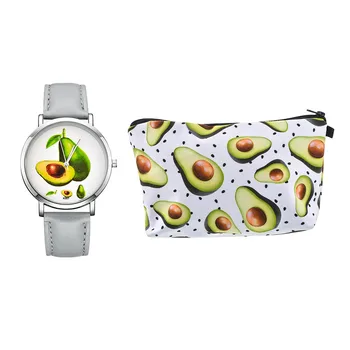 FUNIQUE Leather Strap Avocado Watch Wallet Set Reloges Feminino Women Watches Montre Quartz Ladies Watch Clock Wristwatches
FUNIQUE Leather Strap Avocado Watch Wallet Set Reloges Feminino Women Watches Montre Quartz Ladies Watch Clock Wristwatches