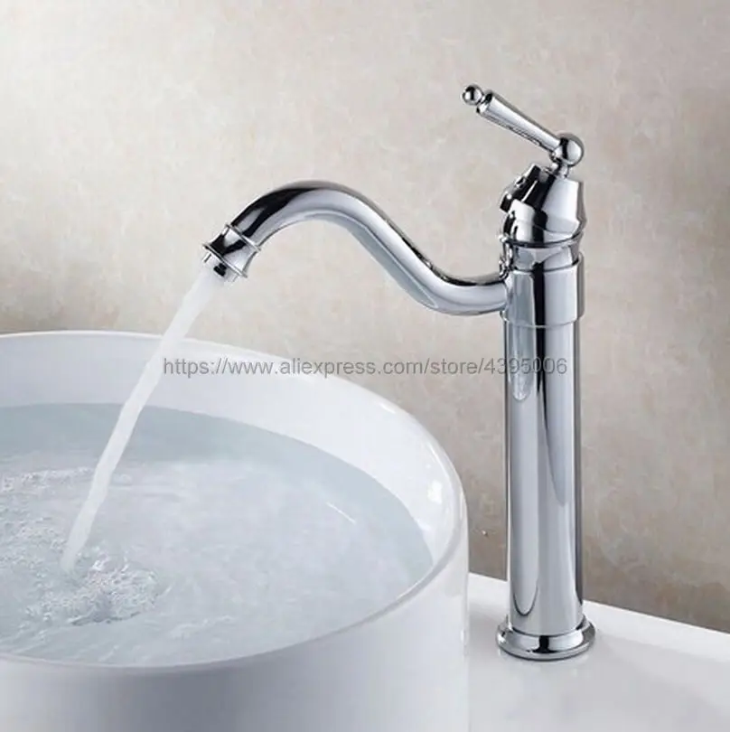 Polished Chrome Swivel Spout Single Handle Bathroom Sink Vessel Faucet Basin Mixer Tap Bnf210
Polished Chrome Swivel Spout Single Handle Bathroom Sink Vessel Faucet Basin Mixer Tap Bnf210