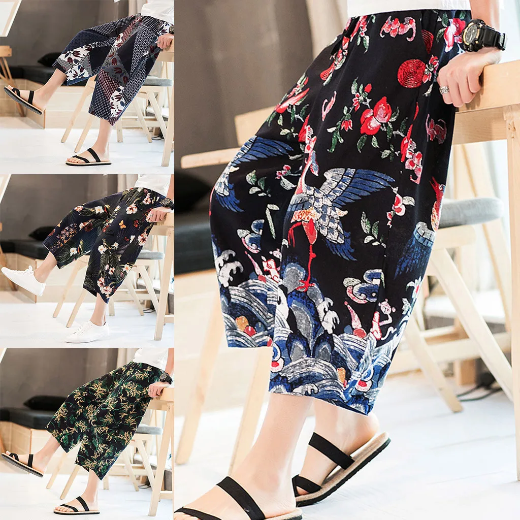 Feitong new Spring and Summer Men's Pants Big Size National Style Hallen Pants Seven-minute Pant Clothes Streetwear
Feitong new Spring and Summer Men's Pants Big Size National Style Hallen Pants Seven-minute Pant Clothes Streetwear