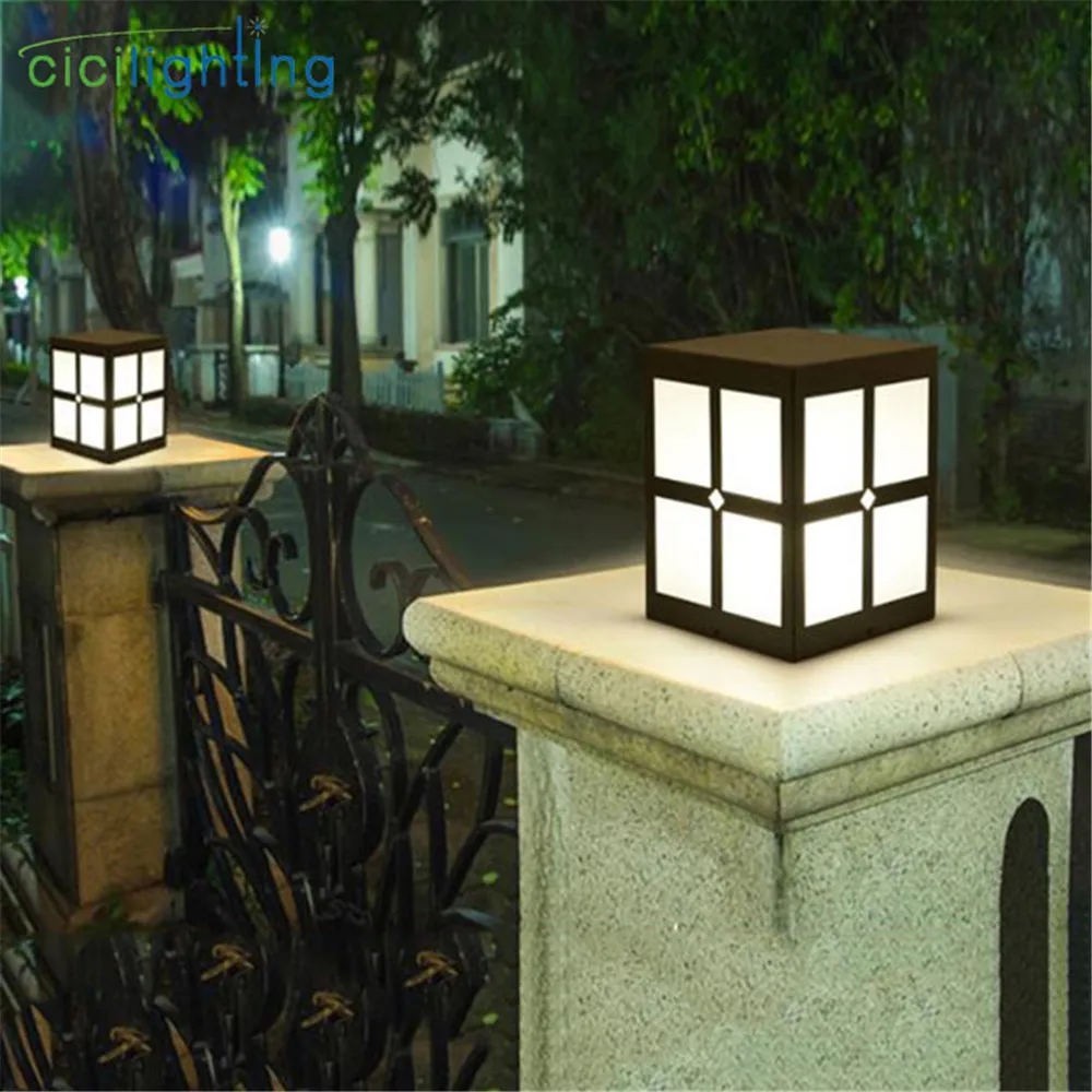 Modern minimalist E27 outdoor lawn lights black metal + acrylic outside yard post lamp art decor garden landscape path lighting
Modern minimalist E27 outdoor lawn lights black metal + acrylic outside yard post lamp art decor garden landscape path lighting