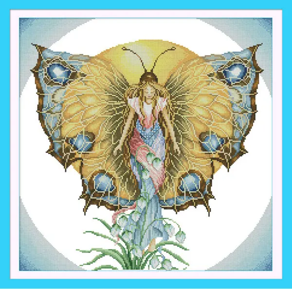 Spirit of butterfly Printed on Canvas DMC Counted Chinese Cross Stitch Kits printed Cross-stitch set Embroidery Needlework
Spirit of butterfly Printed on Canvas DMC Counted Chinese Cross Stitch Kits printed Cross-stitch set Embroidery Needlework