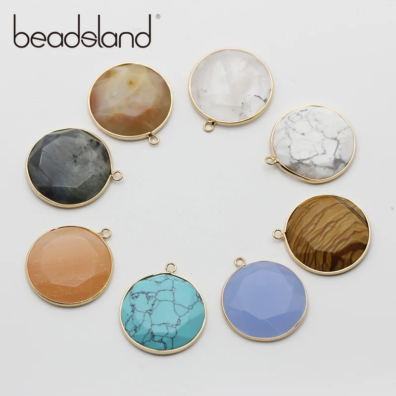 Beadsland Natural Stone Semiprecious Stone Round Pendant DIY Fashion Jewelry Necklace For Women Gift 32mm 38587
Beadsland Natural Stone Semiprecious Stone Round Pendant DIY Fashion Jewelry Necklace For Women Gift 32mm 38587
