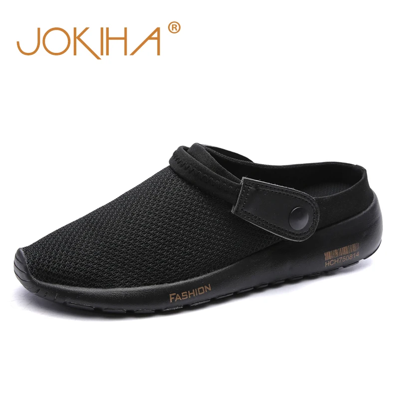 2019 New Arrival Men's Lightweigh Clog Slippers Air Mesh Breathable Slides For Men Black Blue Gray Footwear Shoes Summer 39-44
2019 New Arrival Men's Lightweigh Clog Slippers Air Mesh Breathable Slides For Men Black Blue Gray Footwear Shoes Summer 39-44