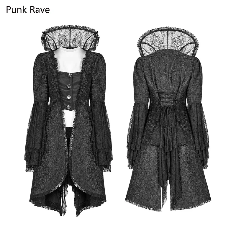 Punk Rave Black Gothic Lace Turtleneck Steampunk Palace Women Dress Coat Jacket Victorian Cosplay Witches WY1022
Punk Rave Black Gothic Lace Turtleneck Steampunk Palace Women Dress Coat Jacket Victorian Cosplay Witches WY1022