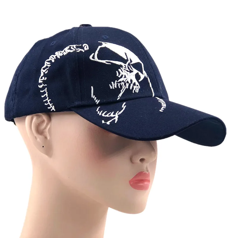 High Quality Unisex 100% Cotton Outdoor Baseball Cap Skull Embroidery Snapback Fashion Sports Hats For Men & Women Cap 
High Quality Unisex 100% Cotton Outdoor Baseball Cap Skull Embroidery Snapback Fashion Sports Hats For Men & Women Cap