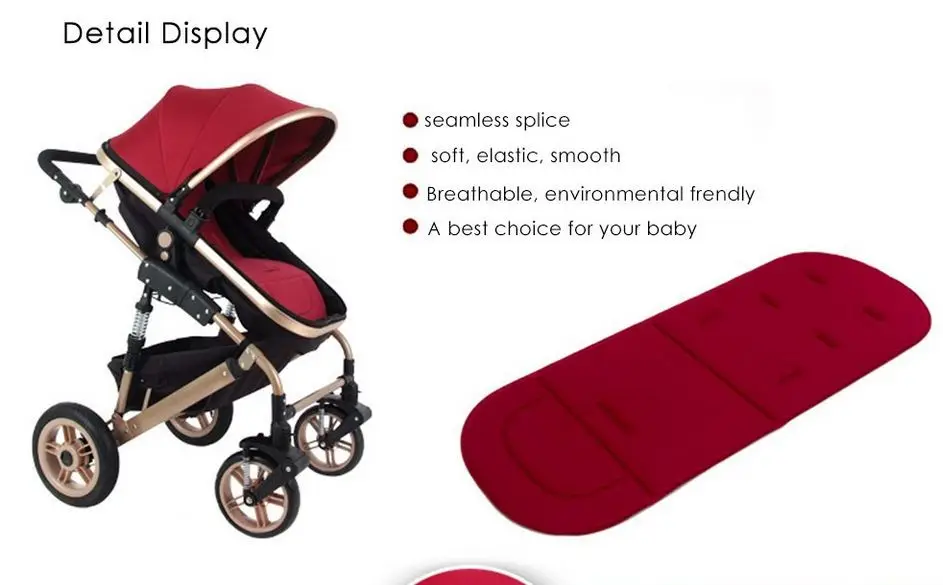 Baby Stroller Seat Liner Pram Cushion Padding Crawl Pushchair Car Seat Mat Cover 