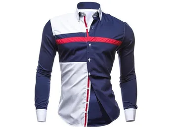 Casual Fashion Patchwork Men's Spring Slim Fit Long Sleeve Shirt Tops Men's Clothes xc165729 Free Shipping
Casual Fashion Patchwork Men's Spring Slim Fit Long Sleeve Shirt Tops Men's Clothes xc165729 Free Shipping