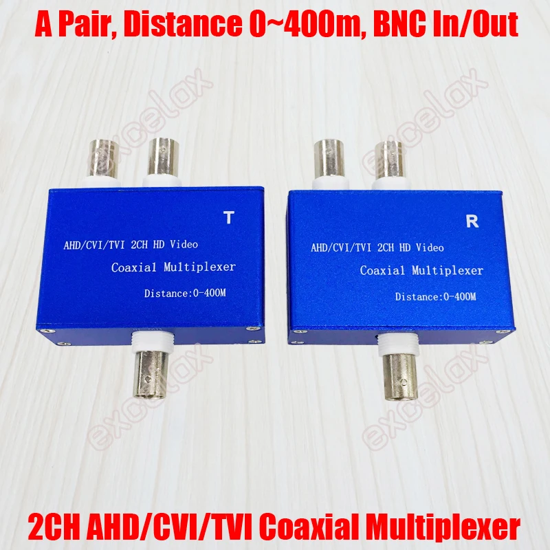 2 Channel 3MP 2MP 1080P HD AHD CVI TVI CVBS Coax Video Signal Multiplexer 2CH Transmitter & Receiver Coaxial Cable Distance 400m
2 Channel 3MP 2MP 1080P HD AHD CVI TVI CVBS Coax Video Signal Multiplexer 2CH Transmitter & Receiver Coaxial Cable Distance 400m