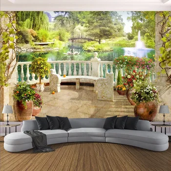 Photo Wallpaper 3D Stereo Balcony Garden Scenery Murals Living Room Dining Room Kitchen Waterproof Wallpapers Papel De Parede 3D
Photo Wallpaper 3D Stereo Balcony Garden Scenery Murals Living Room Dining Room Kitchen Waterproof Wallpapers Papel De Parede 3D