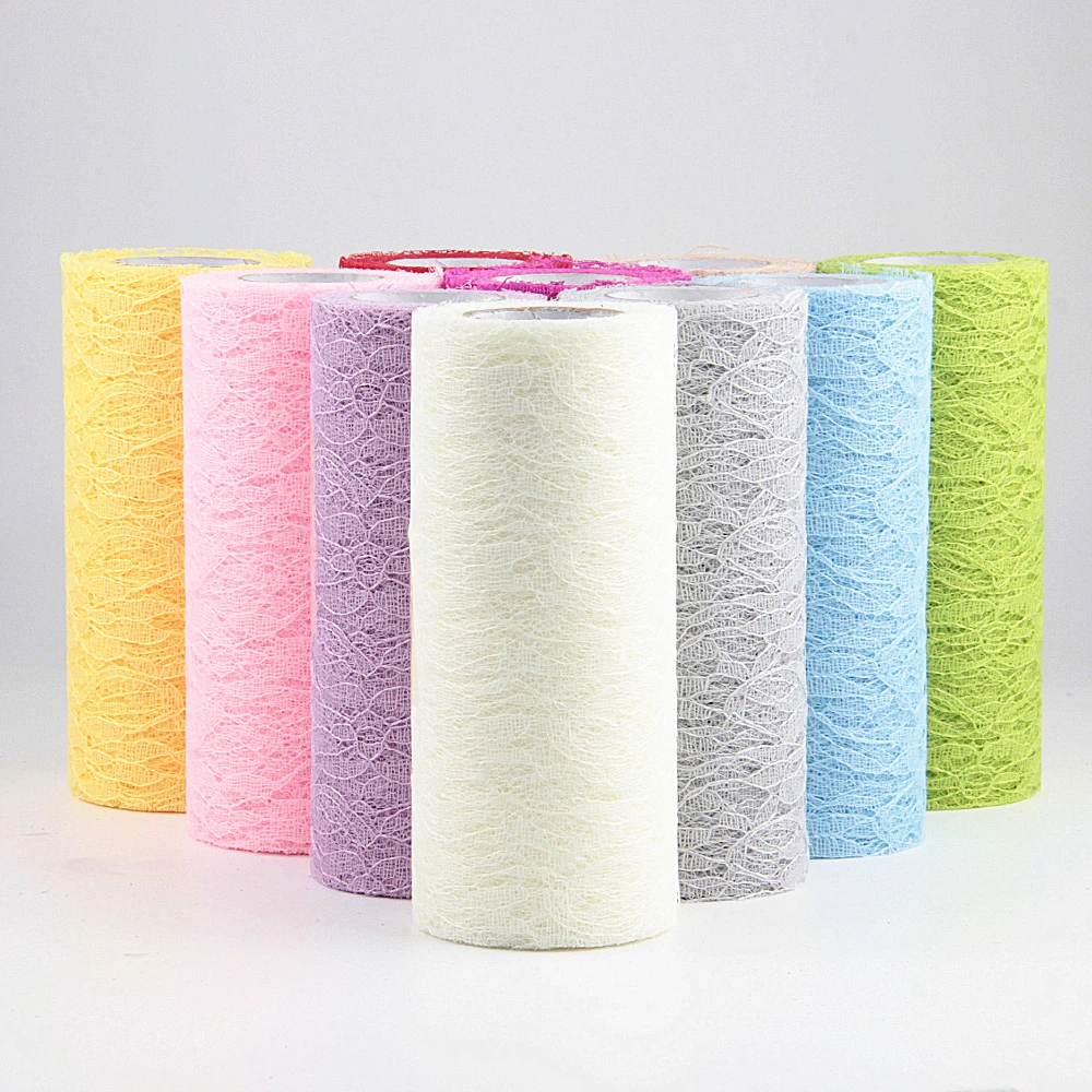 Lace Tulle Roll Fabric 15cm 10Yards Spool Tutu Skirt Birthday Gift Wrap Wedding Chair Table Decoration Supplies
Lace Tulle Roll Fabric 15cm 10Yards Spool Tutu Skirt Birthday Gift Wrap Wedding Chair Table Decoration Supplies