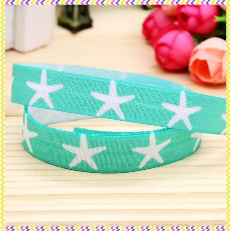 5/8 inch Free shipping Elastic FOE Starfish printed headband headwear diy hair band wholesale OEM H4056
5/8 inch Free shipping Elastic FOE Starfish printed headband headwear diy hair band wholesale OEM H4056