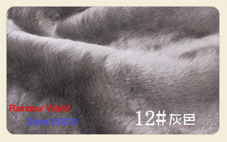 12# Gray 1 meter Imitation Rabbit's hair plush fabric height 2cm for DIY colthes overcoat hat carpet material
12# Gray 1 meter Imitation Rabbit's hair plush fabric height 2cm for DIY colthes overcoat hat carpet material
