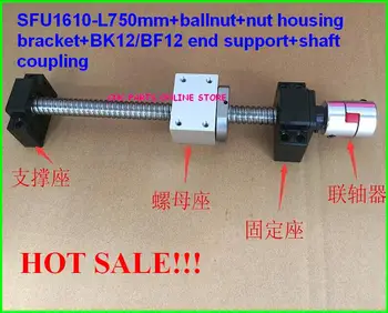 1610 rolled thread ballscrew set:SFU1610-L750mm Ball screw-C7+1610 Nut Housing+BK/BF12 Support+6.35*10mm coupler
1610 rolled thread ballscrew set:SFU1610-L750mm Ball screw-C7+1610 Nut Housing+BK/BF12 Support+6.35*10mm coupler