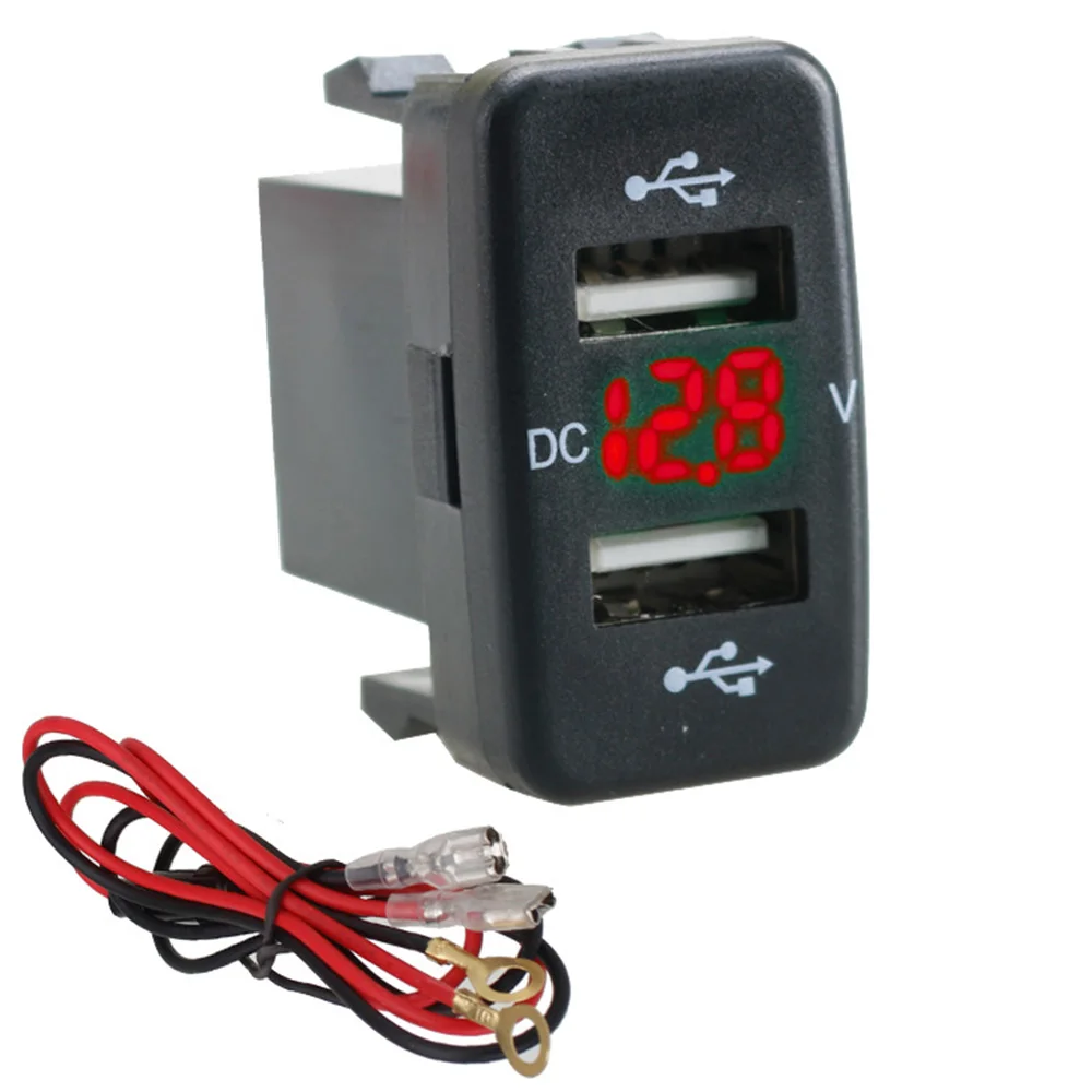 12V-24V Car Charger Socket Car 4.2A Dual USB Ports Socket Charger Voltmeter Power Socket for Toyota
12V-24V Car Charger Socket Car 4.2A Dual USB Ports Socket Charger Voltmeter Power Socket for Toyota