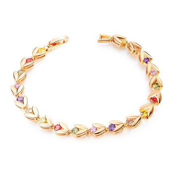 Hemiston New color high quality ladies wild color crystal chain bracelet Simple rose gold jewelry holiday gifts
Hemiston New color high quality ladies wild color crystal chain bracelet Simple rose gold jewelry holiday gifts