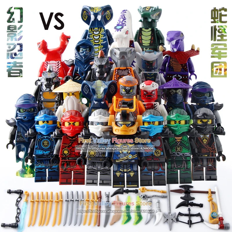 DR.TONG Ninja Action Figure Set Kai Jay Cole Zane Lloyd Nya Sensei Wu Snake Pythor Building Blocks Toys for Children LELE31035
DR.TONG Ninja Action Figure Set Kai Jay Cole Zane Lloyd Nya Sensei Wu Snake Pythor Building Blocks Toys for Children LELE31035