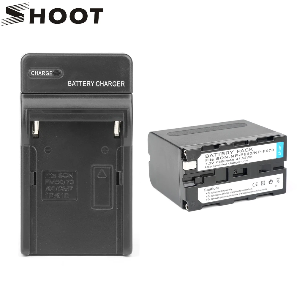 SHOOT NP-F960 NP-F970 NPF 960 970 950 NPF960 NPF970 Battery + Wall Charger for Sony PLM-100 CCD-TRV35 MVC-FD91 MC1500C L10
SHOOT NP-F960 NP-F970 NPF 960 970 950 NPF960 NPF970 Battery + Wall Charger for Sony PLM-100 CCD-TRV35 MVC-FD91 MC1500C L10