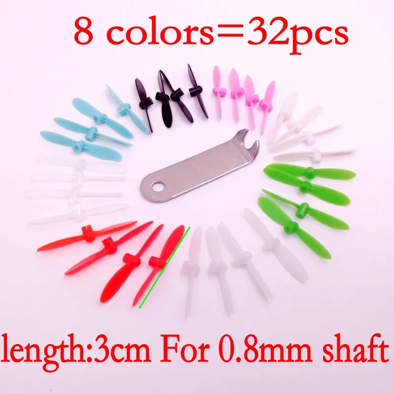 30mm 3cm Props Mini Propellers Blades For 0.8mm Motor Shaft cx-10 cx-10A CX-10W V676 CX-10D FQ777-124 Small Quadcopter Drone
30mm 3cm Props Mini Propellers Blades For 0.8mm Motor Shaft cx-10 cx-10A CX-10W V676 CX-10D FQ777-124 Small Quadcopter Drone