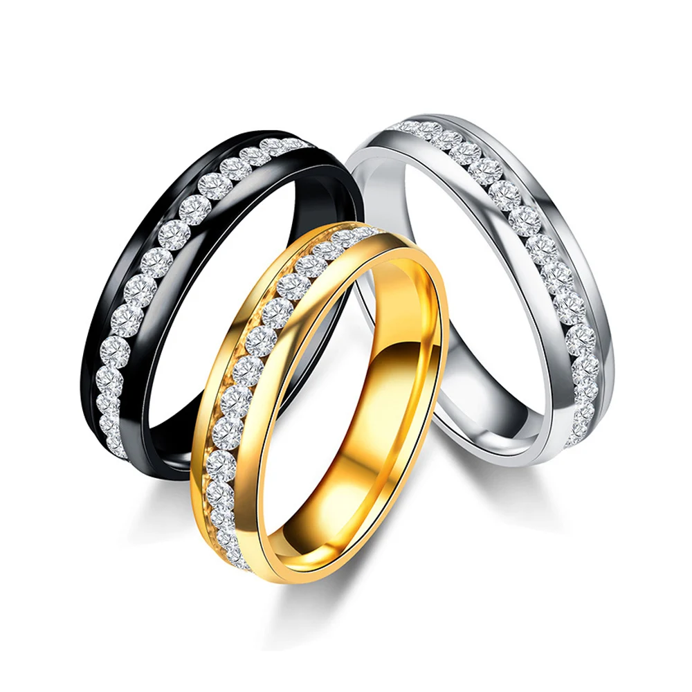 1Pcs Women Titanium Steel Rings Rhinestone Anniversary Wedding Bands, 8mm, Size 5 to 13 (5 colors)
1Pcs Women Titanium Steel Rings Rhinestone Anniversary Wedding Bands, 8mm, Size 5 to 13 (5 colors)