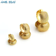 MHS. słońce New Arrival złoty kolor kobiety Hoop kolczyki ameryki południowej styl okrągłe kolczyki Lady Party biżuteria ślubna 1 para Hot sprzedaż(China)