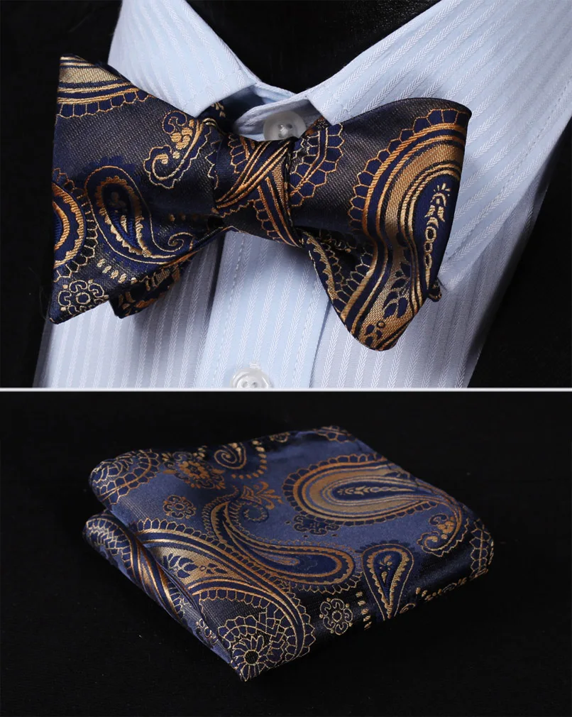 Pocket Square Classic Party Wedding BF427VS Navy Blue Gold Floral Bowtie Men Silk Self Bow Tie handkerchief set
Pocket Square Classic Party Wedding BF427VS Navy Blue Gold Floral Bowtie Men Silk Self Bow Tie handkerchief set