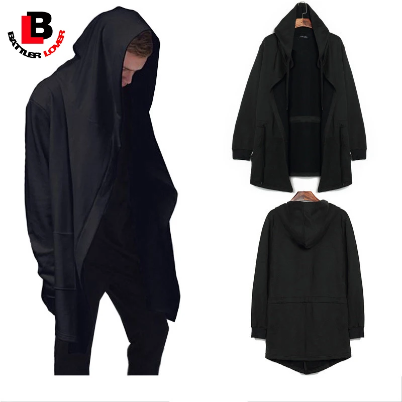 BATTLERLOVER Best Quality Men's Hooded With Black Gown Hip Hop Mantle Men Hoodies Sweatshirts Long Sleeves Cloak Coats Outwear
BATTLERLOVER Best Quality Men's Hooded With Black Gown Hip Hop Mantle Men Hoodies Sweatshirts Long Sleeves Cloak Coats Outwear