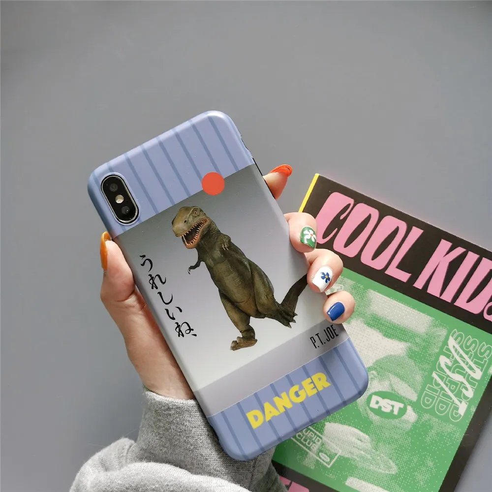 Dinosaur Pattern For iPhone X XR XS Max case Funny Japanese Danger Text Soft Cover For iPhone 78 6s Plus phone Case Frosted Capa
Dinosaur Pattern For iPhone X XR XS Max case Funny Japanese Danger Text Soft Cover For iPhone 78 6s Plus phone Case Frosted Capa