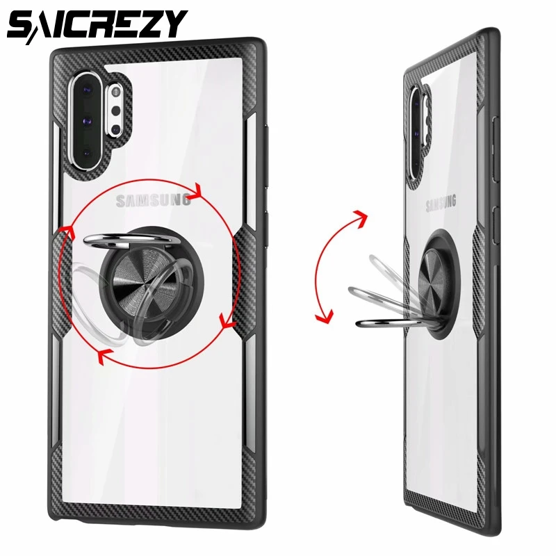 Car Magnetic Finger Ring Armor Stand Silicone Rugged Back Cover Clear Phone Case for Samsung Galaxy Note 10 Plus 5G Note 10
Car Magnetic Finger Ring Armor Stand Silicone Rugged Back Cover Clear Phone Case for Samsung Galaxy Note 10 Plus 5G Note 10