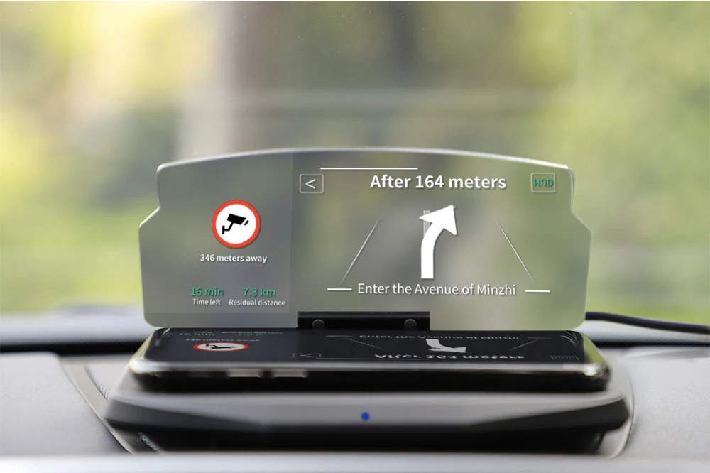 Car HUD 10W Wireless Charger For iPhone X 8 Plus Head Up Display Navigation Stand Holder Qi Wireless Charging For Samsung S8 S9 (14)