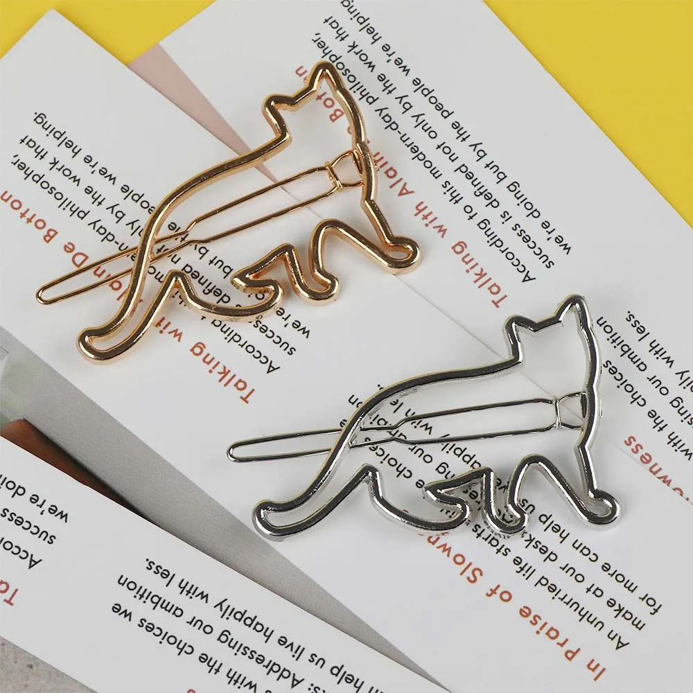 1Pc Cat Shape Hair Clip Lovely Silver Gold Women Lady Girls Clamp Hairpin Fashion Jewelry Hair Styling Barrette Accessories
1Pc Cat Shape Hair Clip Lovely Silver Gold Women Lady Girls Clamp Hairpin Fashion Jewelry Hair Styling Barrette Accessories
