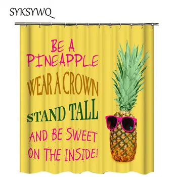 Yellow Gold Shower Curtain Cloth Pineapple Inspiration Letter Cortina De Ducha Tropical Plants Fruit Curtain Bathroom Waterproof
Yellow Gold Shower Curtain Cloth Pineapple Inspiration Letter Cortina De Ducha Tropical Plants Fruit Curtain Bathroom Waterproof