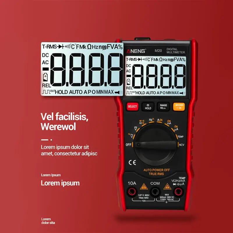 1PC Digital Multimeter Auto Durable Large Screen Back Light Professional Ohm Tester Multimeter Voltage Meter For Measuring
1PC Digital Multimeter Auto Durable Large Screen Back Light Professional Ohm Tester Multimeter Voltage Meter For Measuring