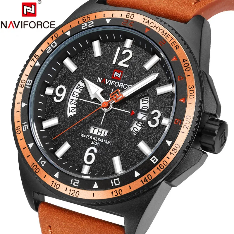 NAVIFORCE Fashion Casual Watch Sport Mens Watches Top Brand Luxury Business Leather Band Male Men Clock Quartz Wristwatches Man
NAVIFORCE Fashion Casual Watch Sport Mens Watches Top Brand Luxury Business Leather Band Male Men Clock Quartz Wristwatches Man