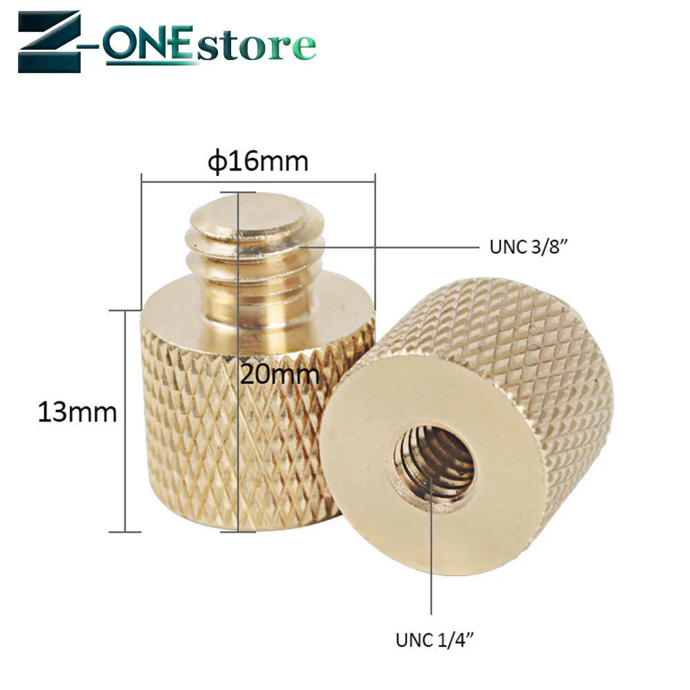 1/4 turn 3/8 conversion screw Inch interchangeable copper photographic light frame adapter screw Tripod conversion nut
1/4 turn 3/8 conversion screw Inch interchangeable copper photographic light frame adapter screw Tripod conversion nut