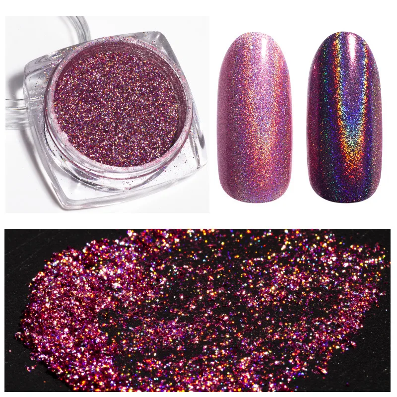 0.2g/box Holograhic Chrome Mirror Rose Gold Nail Art Glitter Powder UV Gel Nail Polish Pigment Flakes Nails Decoration
0.2g/box Holograhic Chrome Mirror Rose Gold Nail Art Glitter Powder UV Gel Nail Polish Pigment Flakes Nails Decoration