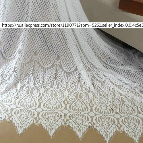 3M/Pack Classical Old Design Nylon Thick Section Yarn Full Dress Eyelash Lace Soft Black/ White French Bilateral Lace Fabric
3M/Pack Classical Old Design Nylon Thick Section Yarn Full Dress Eyelash Lace Soft Black/ White French Bilateral Lace Fabric