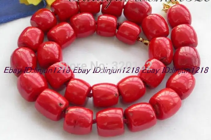 FREE SHIPPING Natural 18'' Nature High Quality Column Red Coral Bead Princess Necklace AAA Wholesale Silver hook &
FREE SHIPPING Natural 18'' Nature High Quality Column Red Coral Bead Princess Necklace AAA Wholesale Silver hook &