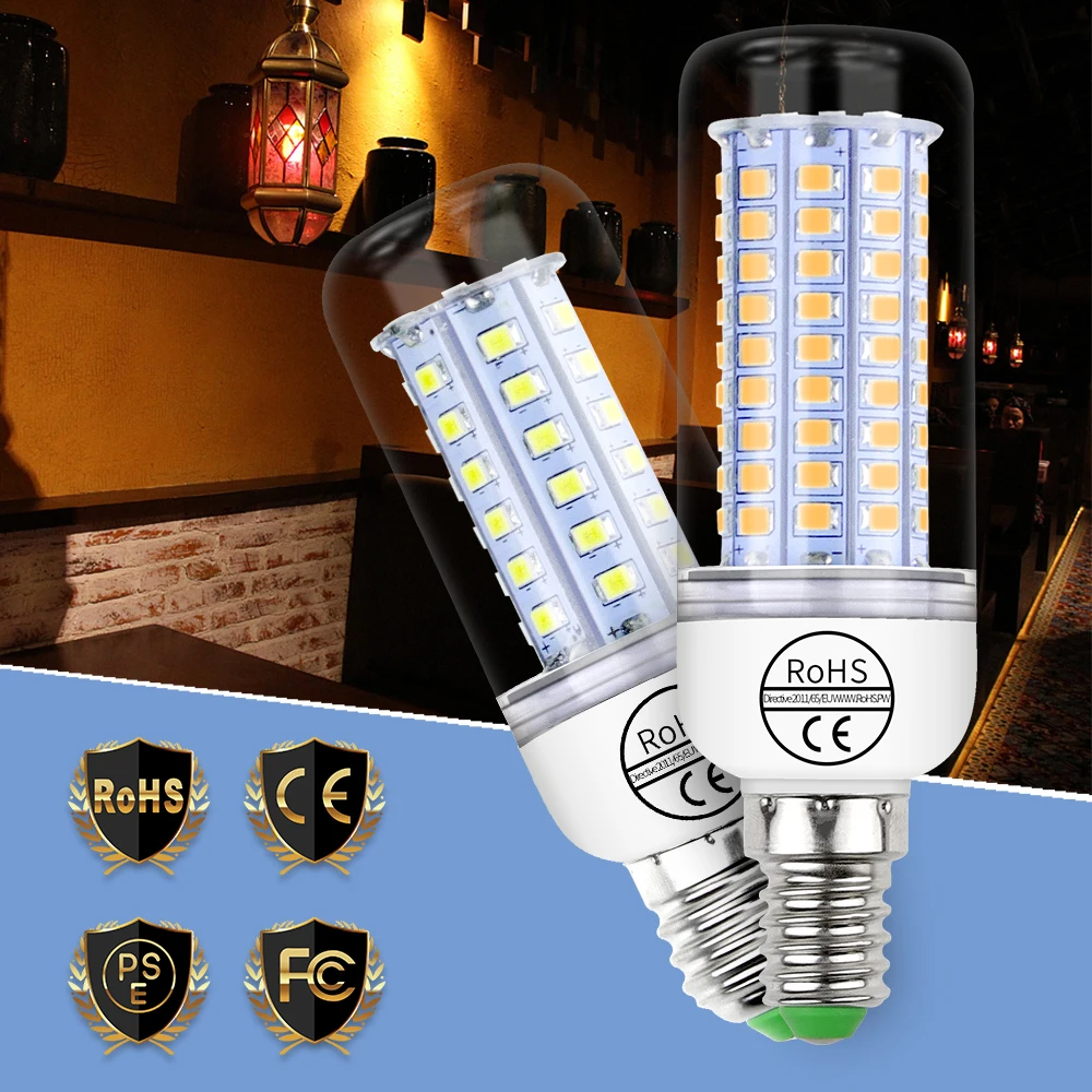 GU10 LED 220V Light E27 Lamp Corn Bulb E14 Bombillas Led 2835 SMD 5730 Corn Light Bulbs 240V Lampada 30 36 48 56 69 89 102leds
GU10 LED 220V Light E27 Lamp Corn Bulb E14 Bombillas Led 2835 SMD 5730 Corn Light Bulbs 240V Lampada 30 36 48 56 69 89 102leds