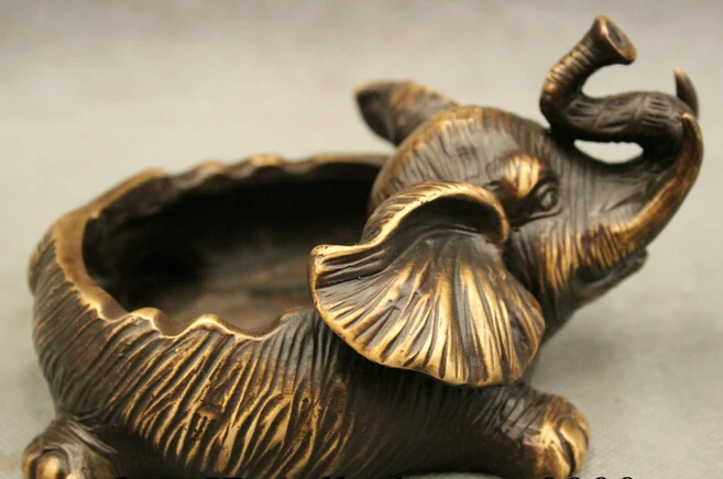 wholesale factory Folk Chinese Pure Bronze Auspicious JiXiang Elephant Head Statue Bowl Ashtray
wholesale factory Folk Chinese Pure Bronze Auspicious JiXiang Elephant Head Statue Bowl Ashtray