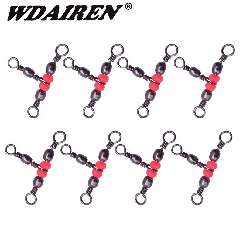 10Pcs/lot 3 Way T-shape Cross-line Rolling Swivel With Pearl Beads Fishing Swivels Fishhooks Fishing Connector accessories
10Pcs/lot 3 Way T-shape Cross-line Rolling Swivel With Pearl Beads Fishing Swivels Fishhooks Fishing Connector accessories