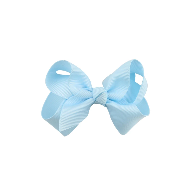 Colourful Bow Clip Boutique Hair Bows For Girls Kids Children Girls Hair Clips Grosgrain Ribbon Bows (10)