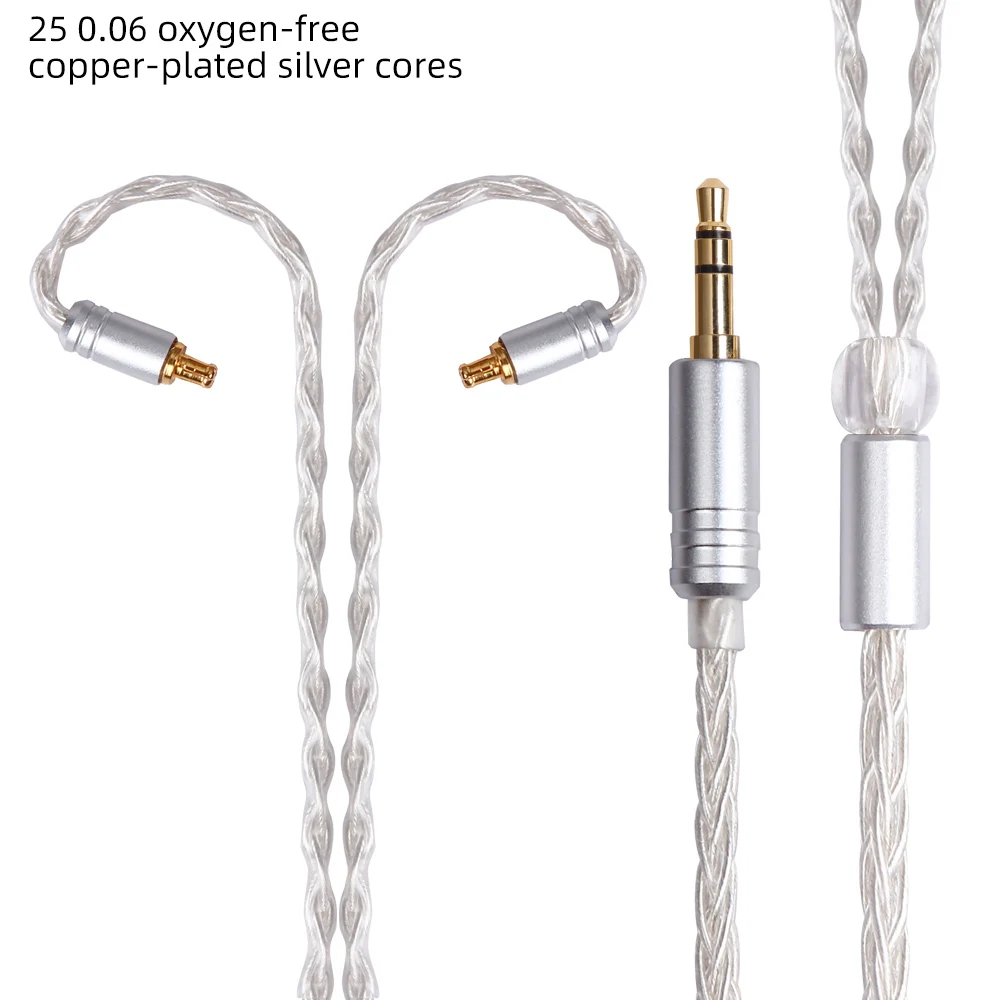 FDBRO 8-Core Plated Silver Cable Ear Hook Earphone Upgrade Wire Headphone MMCX 2Pin Cable 2.5/3.5/4.4mm Balanced Cable For SE535
FDBRO 8-Core Plated Silver Cable Ear Hook Earphone Upgrade Wire Headphone MMCX 2Pin Cable 2.5/3.5/4.4mm Balanced Cable For SE535