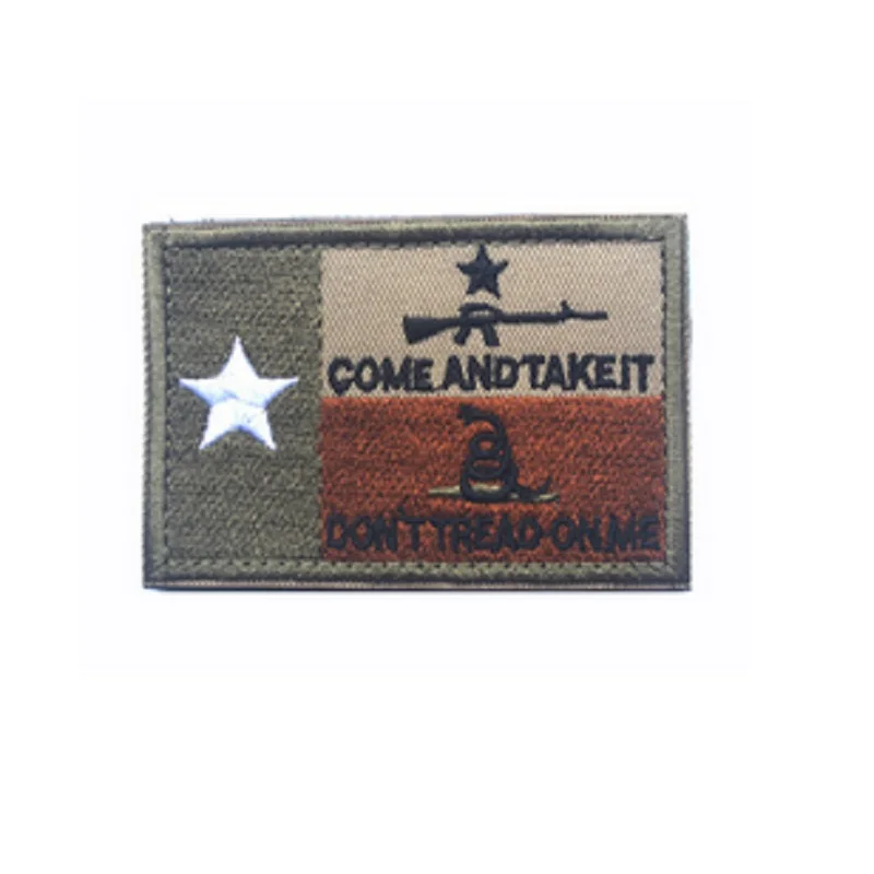 3D Embroidered Loops and hook USA Texas Flag Patches Come and Take it + DONT TREAD ON ME patches
3D Embroidered Loops and hook USA Texas Flag Patches Come and Take it + DONT TREAD ON ME patches